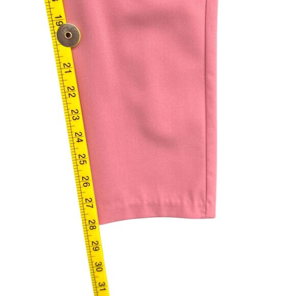 Lulus Pink Pleated Front High Waist Slim Leg Womens Career Corpcore Pants Small - Picture 7 of 7